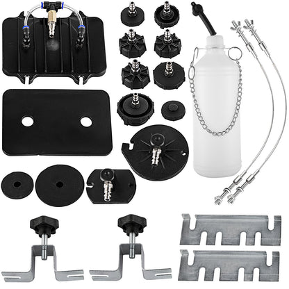 Pneumatic Air Pressure Bleeder, Brake Pressure Bleeding Tool Portable Brake and Clutch Bleeder Valve System Kit Garage Workshop Mechanics Brake Oil and Fluid Extractor Bleeder Tool - Image 9