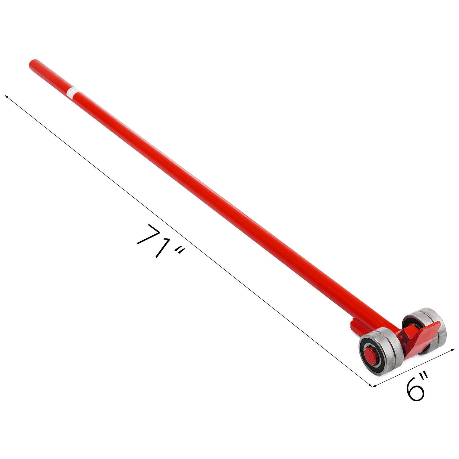 Prylever Bar 3T Capacity Steel Pry Lever Bar Heavy Duty with Wheels Prylever with 1.8 m Length Handle - Image 8