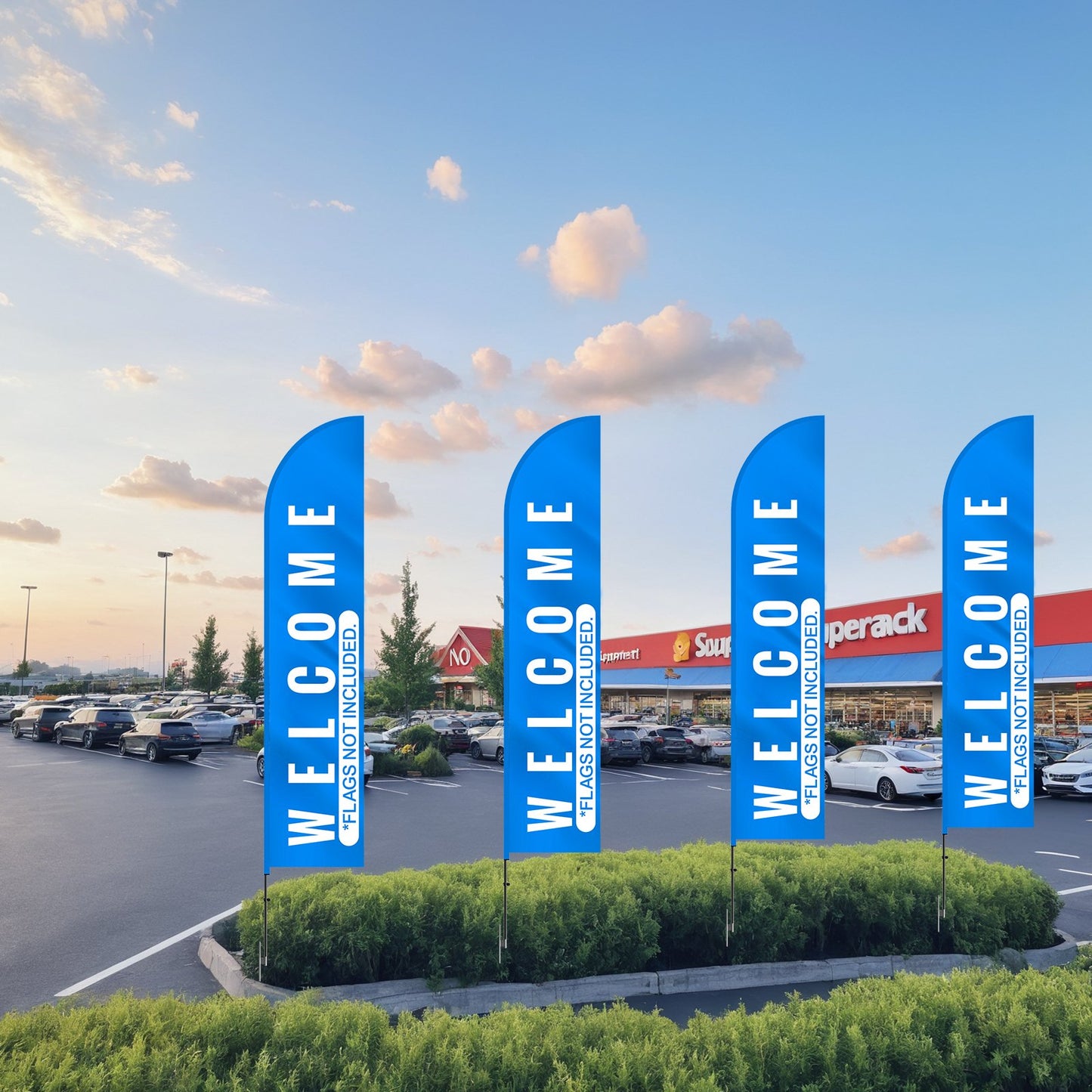 Feather Flag Pole Kit, Swooper Flag Pole Set 16.3 ft, Sign Flag Poles for Business Advertising Flags Outdoor, with A Ground Stake and Carrying Bag (Flag Not Included) - Image 8