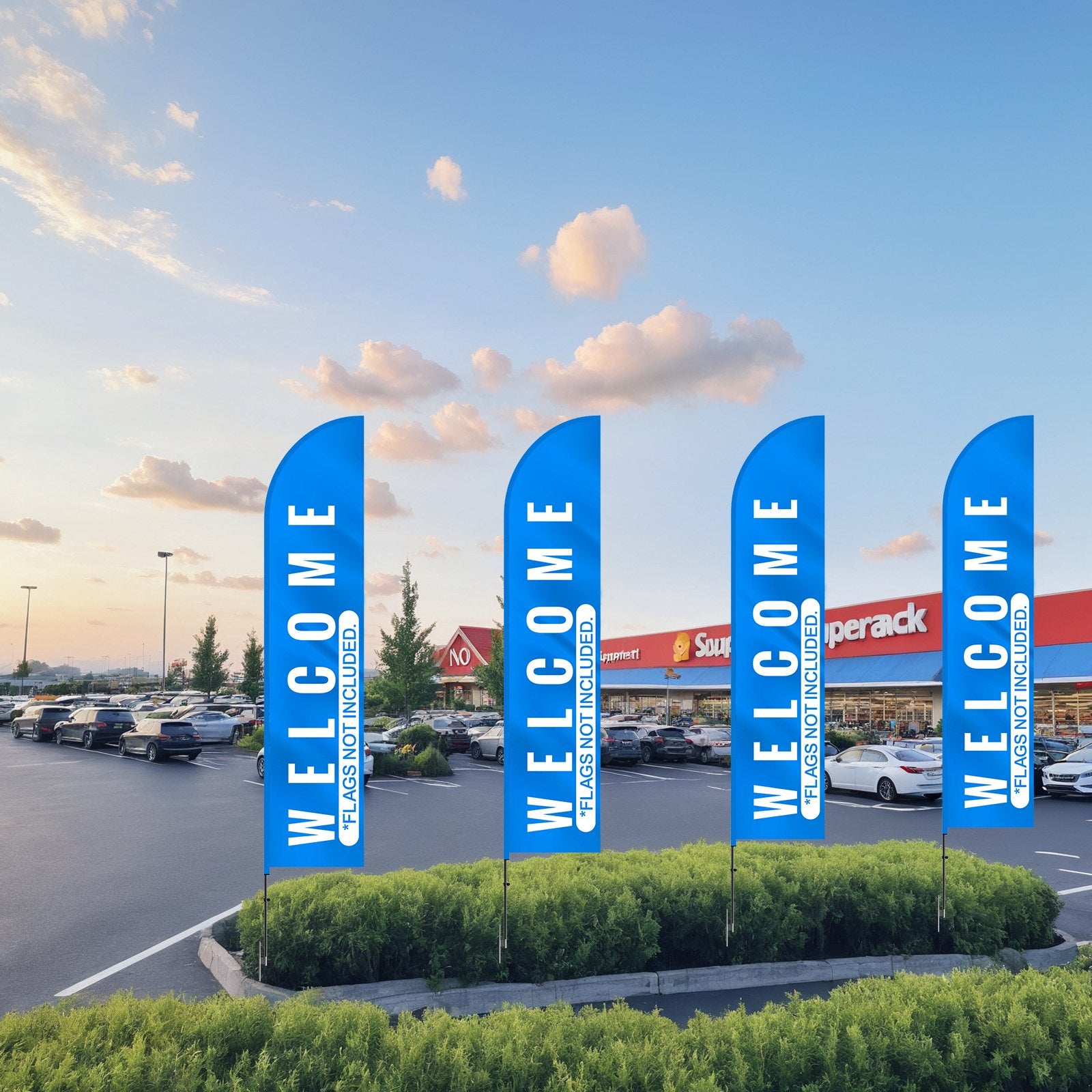 Feather Flag Pole Kit, Swooper Flag Pole Set 16.3 ft, Sign Flag Poles for Business Advertising Flags Outdoor, with A Ground Stake and Carrying Bag (Flag Not Included) - Image 8
