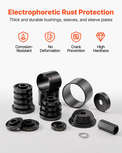 Wheel Bearing Press Kit, 23 PCS FWD Bearing Puller Tools, for Front Wheel Drive Bearing Removal and Installation, Wheel Bearing Tool with Sliding Screw, Bushings, Sleeve Plates, Storage Case - Image 5