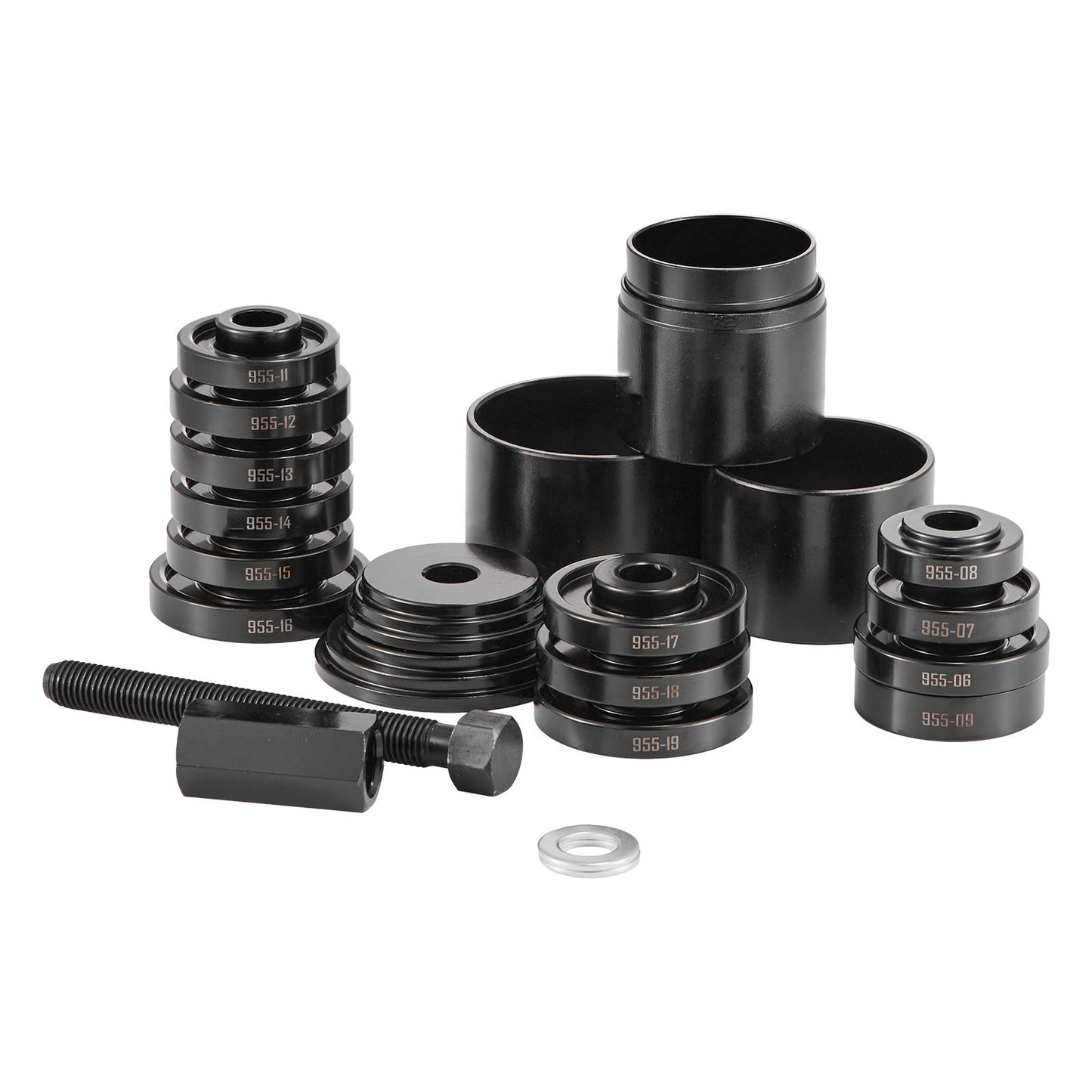 Wheel Bearing Press Kit, 23 PCS FWD Bearing Puller Tools, for Front Wheel Drive Bearing Removal and Installation, Wheel Bearing Tool with Sliding Screw, Bushings, Sleeve Plates, Storage Case - Image 9