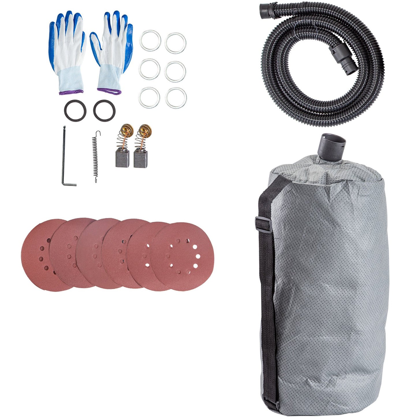 Drywall Sander 750W Electric, Electric Sander Variable Speed 800-1750RPM, Drywall Sander Foldable Sheetrock Sander, with Telescope Handle ,Vacuum Bag Drywall Sanders 6 Sand Pads - Image 9