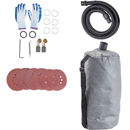 Drywall Sander 750W Electric, Electric Sander Variable Speed 800-1750RPM, Drywall Sander Foldable Sheetrock Sander, with Telescope Handle ,Vacuum Bag Drywall Sanders 6 Sand Pads - Image 9