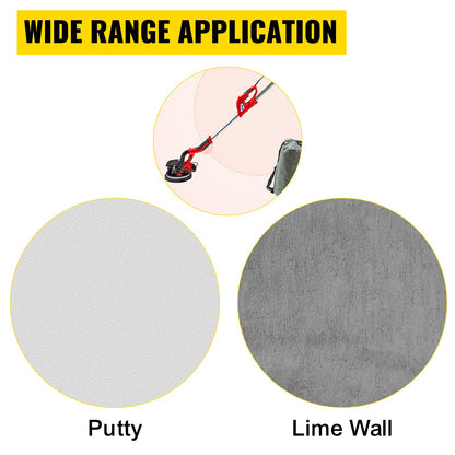 Drywall Sander 750W, Electric Drywall Sander, Foldable Sheetrock Sander, with Telescope Handle, Electric Sander, Variable Speed 800-1750 RPM, Wall Sander, with LED Strip Light and Vacuum Bag - Image 7