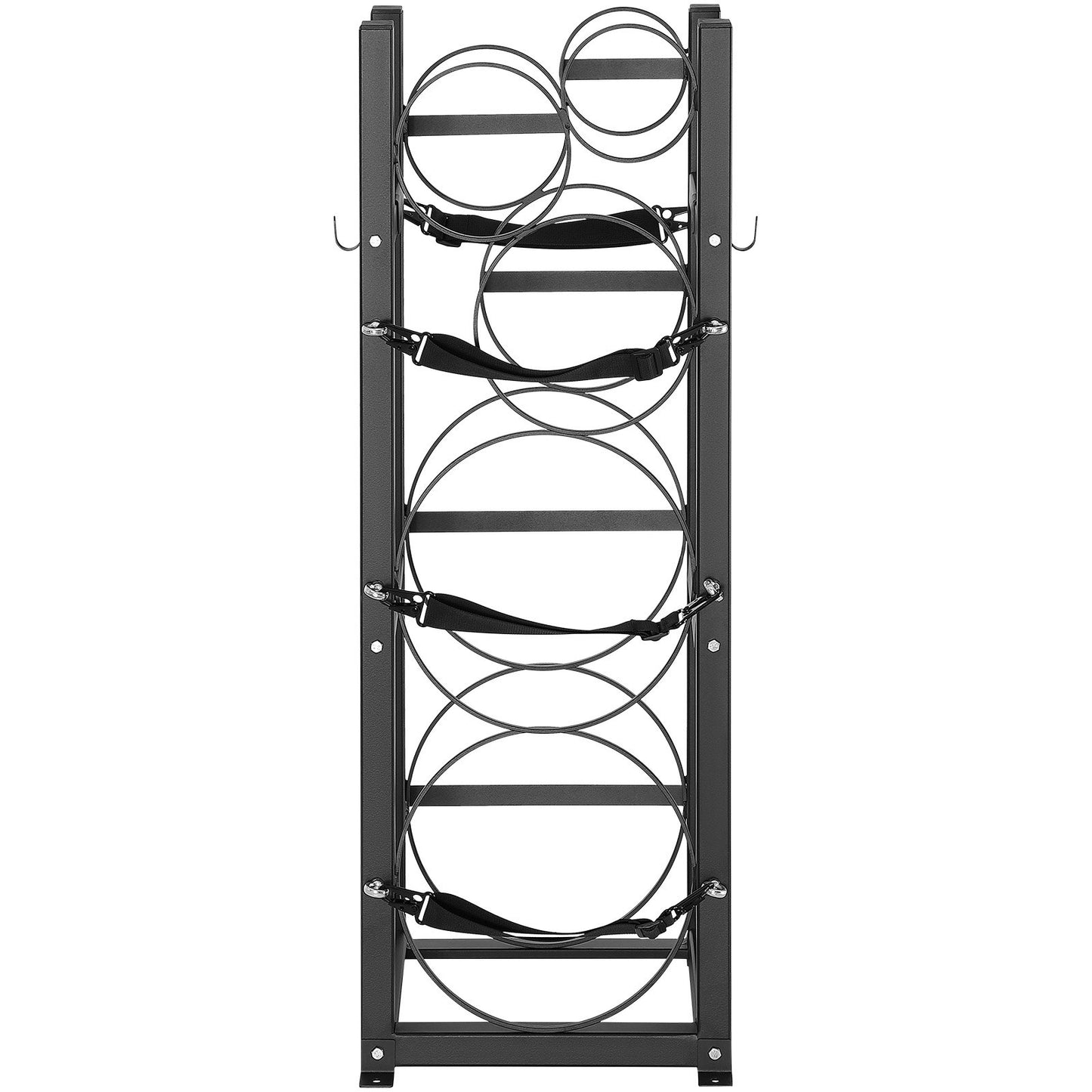 Refrigerant Tank Rack, with 2 x 30lbs and Other 3 Small Bottle Tanks, Cylinder Tank Rack 12.79x12.99x47.12 in, Refrigerant Cylinder Rack and Holders for Freon, Gases, Oxygen, Nitrogen - Image 9