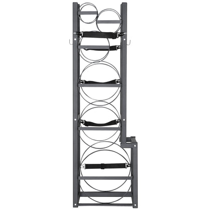 Refrigerant Tank Rack, with 1 x 50lb, 2 x 30lb and Other 3 Small Bottle Tanks, Cylinder Tank Rack 15.55x12.99x49.8 in, Refrigerant Cylinder Rack and Holders for Freon, Gases, Oxygen, Nitrogen - Image 9
