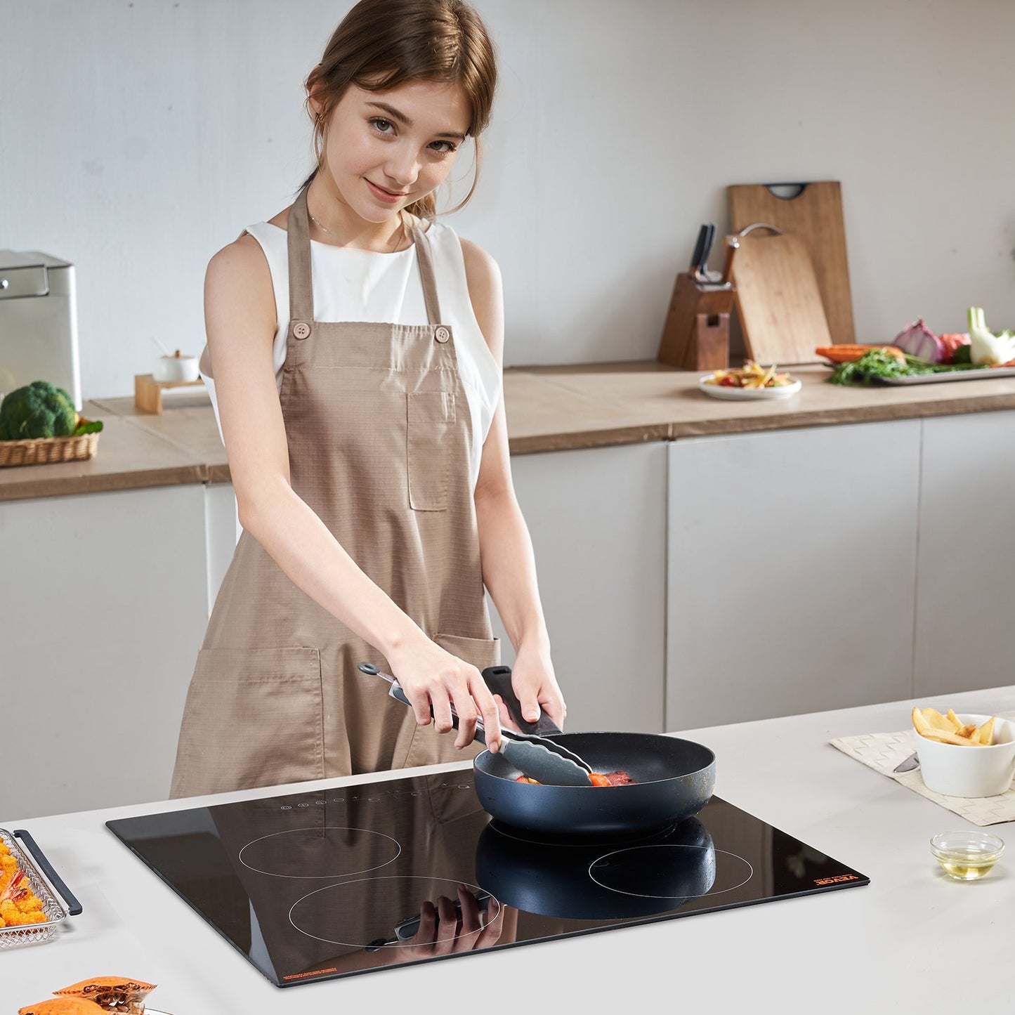 Built-in Electric Cooktop Radiant Ceramic Cooktop 4 Burners 23.2x20.5 inch - Image 8