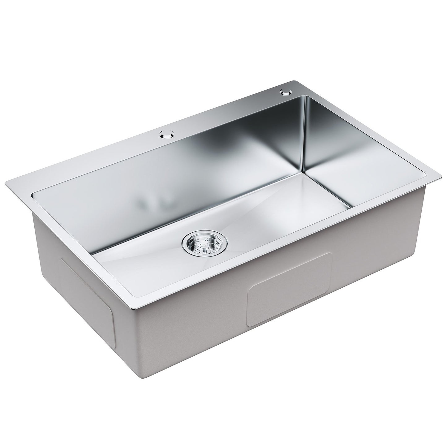 Kitchen Sink, 304 Stainless Steel Drop-In Sinks, Top Mount Single Bowl Basin with Accessories(Pack of 3), Household Dishwasher Sinks for Workstation, RV, Prep Kitchen, and Bar Sink, 33 inch - Image 9