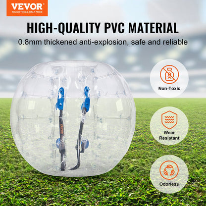 Inflatable Bumper Ball 1-Pack, 4FT/1.2M Body Sumo Zorb Balls for Teen & Adult, 0.8mm Thick PVC Human Hamster Bubble Balls for Outdoor Team Gaming Play, Bumper Bopper Toys for Garden, Yard, Park - Image 2