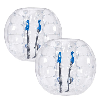 Inflatable Bumper Balls 2-Pack, 4FT/1.2M Body Sumo Zorb Balls for Teen & Adult, 0.8mm Thick PVC Human Hamster Bubble Balls for Outdoor Team Gaming Play, Bumper Bopper Toys for Garden, Yard, Park