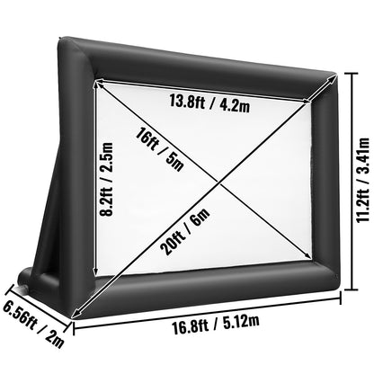 6x4m Inflatable Projector Screen Movie Screen Outdoor Theater w/Blower - Image 8