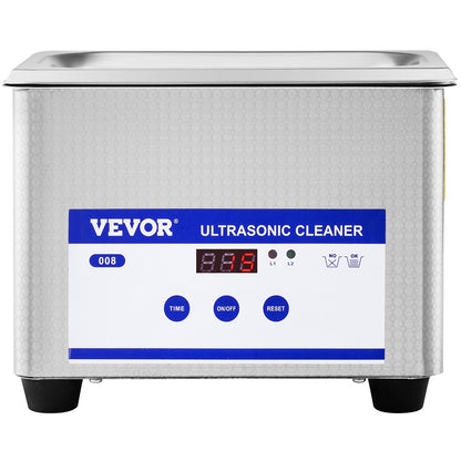 0.8L Professional Ultrasonic Cleaner 304 Stainless Steel Digital Lab Ultrasonic Cleaner with Timer for Jewelry Watch Glasses Circuit Board Dentures Small Parts Dental Instrument (0.8L) - Image 9