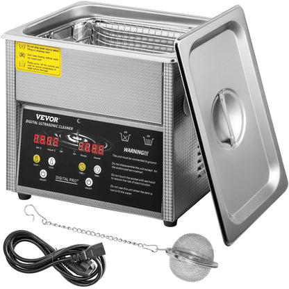 Digital Ultrasonic Cleaner 3L Ultrasonic Cleaning Machine 220V 50kHz Sonic Cleaner Machine 304 Stainless Steel Ultrasonic Cleaner Machine with Heater and Timer for Cleaning Jewelry Glasses Watch - Image 7
