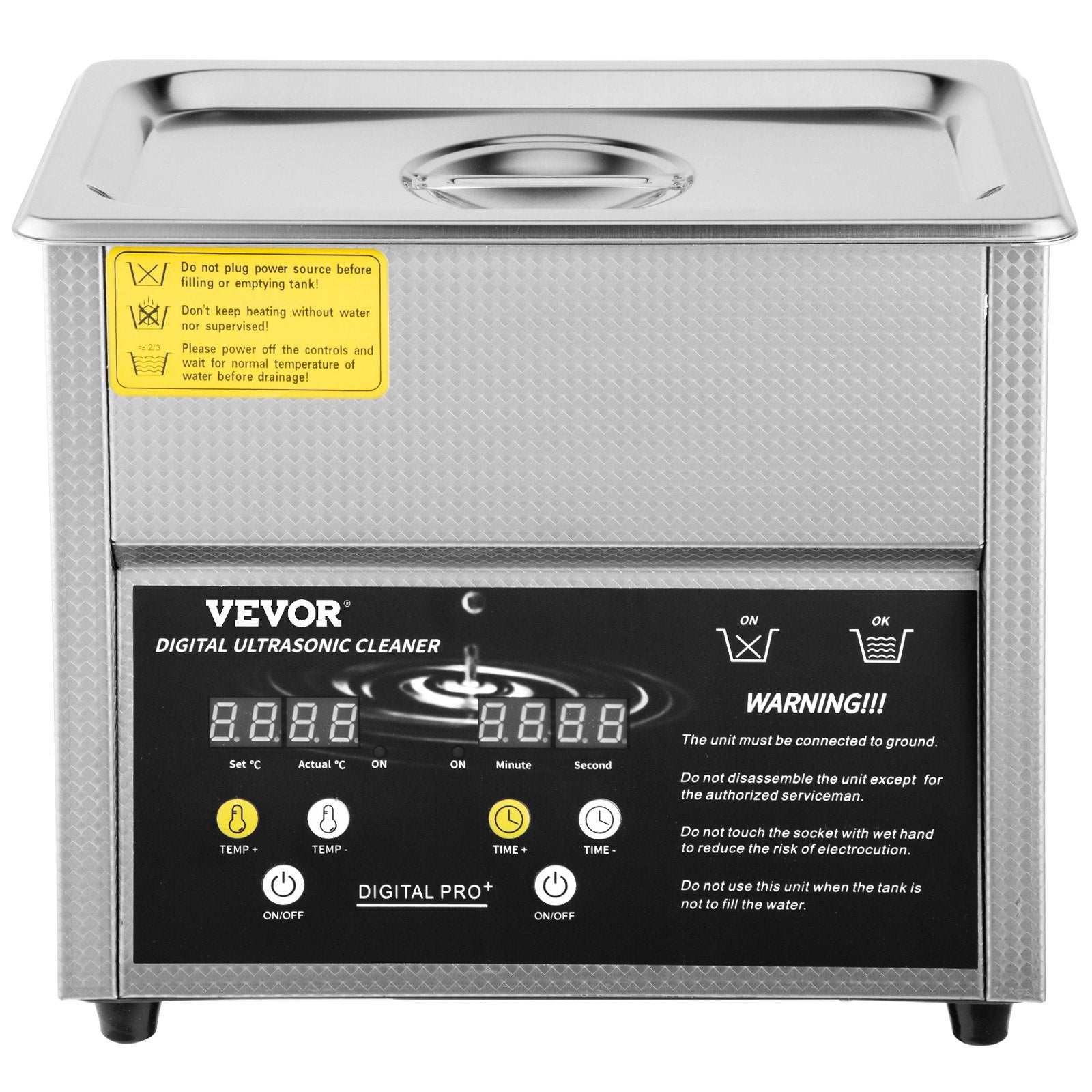 Digital Ultrasonic Cleaner 3L Ultrasonic Cleaning Machine 220V 50kHz Sonic Cleaner Machine 304 Stainless Steel Ultrasonic Cleaner Machine with Heater and Timer for Cleaning Jewelry Glasses Watch - Image 9