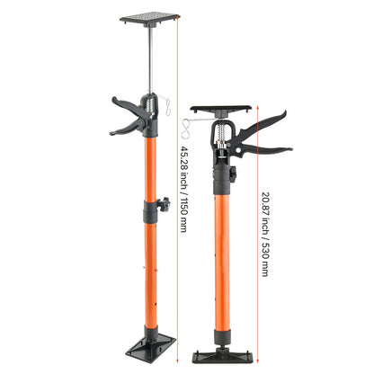 Cabinet Jack Support Pole, 2-Pack, 54-155 cm Steel Telescopic Quick Support Rod, Adjustable 3rd Hand System up to 70 kg Capacity for Installing Cabinets, Lifting Drywall, Cargo Bars - Image 8
