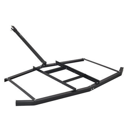 Drag Harrow, 74" Width Tow Behind Drag Harrow, Q235 Steel Driveway Grader with Adjustable Bars & Pin Hitch, Support up to 50 lbs, Tractor Driveway Harrow for ATVs, UTVs, Garden Lawn Tractors