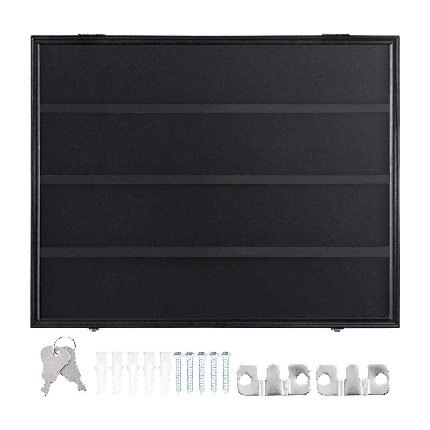 36 Graded Sports Card Display Case, 775 x 617 x 55 mm, Baseball Card Display Frame with 98% UV Protection Clear View PC Glass, Lockable Wall Cabinet for Football Basketball Hockey Trading Card - Image 9
