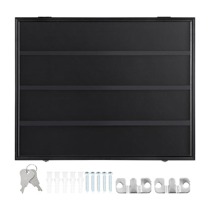 36 Graded Sports Card Display Case, 775 x 617 x 55 mm, Baseball Card Display Frame with 98% UV Protection Clear View PC Glass, Lockable Wall Cabinet for Football Basketball Hockey Trading Card - Image 9