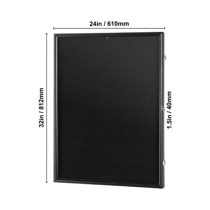 Jersey Display Frame Case, 610 x 812 x 40 mm, Large Lockable Sport Jersey Shadow Box with 98% UV Protection PC Glass and Hangers, for Baseball Basketball Football Hockey Shirt and Uniform, Black - Image 8
