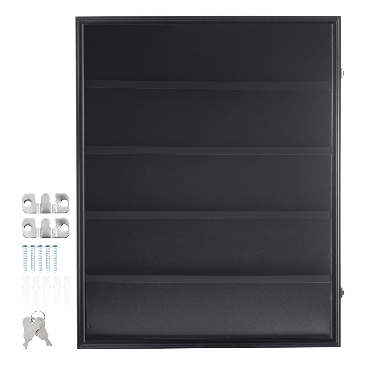 35 Graded Sports Card Display Case, 617 x 775 x 55 mm, Baseball Card Display Frame with 98% UV Protection Clear View PC Glass, Lockable Wall Cabinet for Football Basketball Hockey Trading Card - Image 9