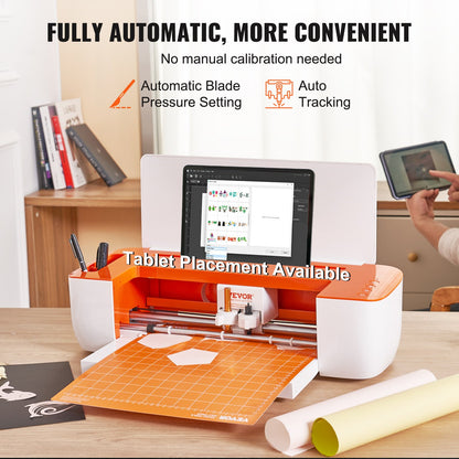 Vinyl Cutter Machine, Bluetooth Connectivity DIY Cutting Machine, Compatible with iOS, Android, Windows and Mac, Massive Designs Included, for Creating Customized Cards, Home Decor - Image 4