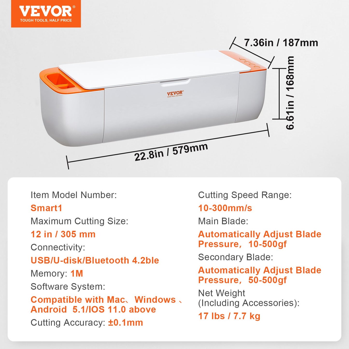 Vinyl Cutter Machine, Bluetooth Connectivity DIY Cutting Machine, Compatible with iOS, Android, Windows and Mac, Massive Designs Included, for Creating Customized Cards, Home Decor - Image 7