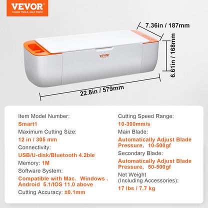 Vinyl Cutter Machine, Bluetooth Connectivity DIY Cutting Machine, Compatible with iOS, Android, Windows and Mac, Massive Designs Included, for Creating Customized Cards, Home Decor - Image 7