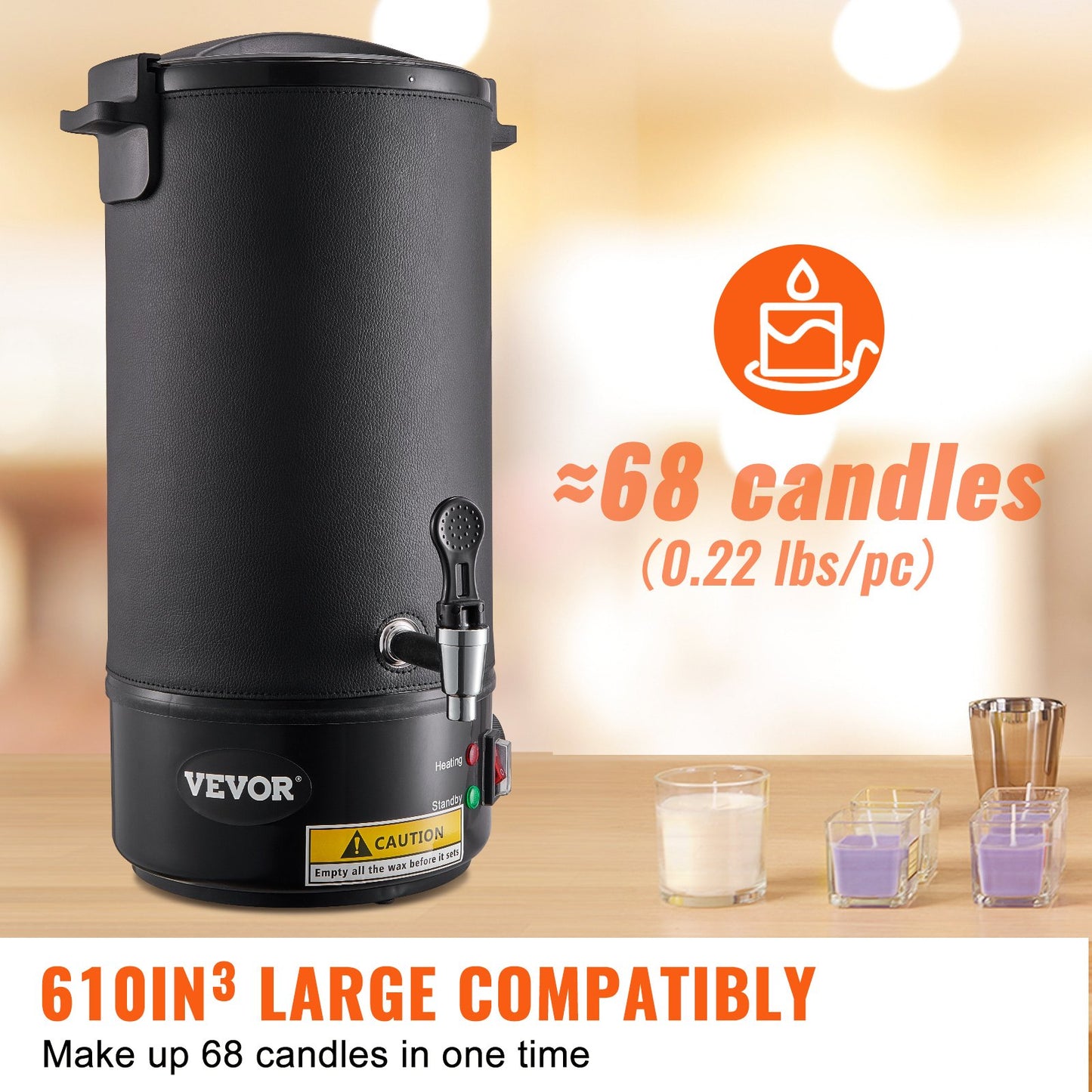 Wax Melter for Candle Making 10Liter Electric Pot Commercial or Home Use - Image 3