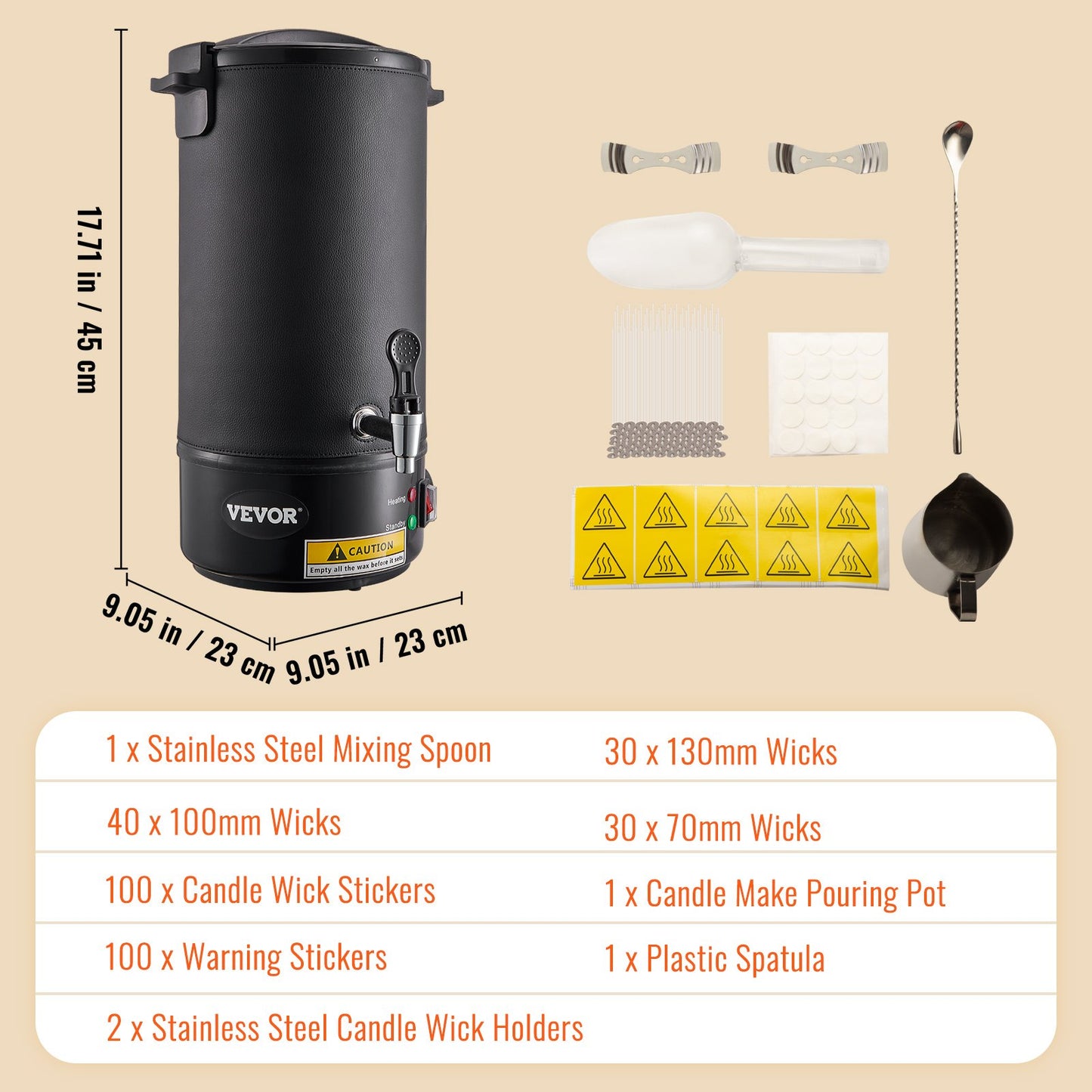 Wax Melter for Candle Making 10Liter Electric Pot Commercial or Home Use - Image 7
