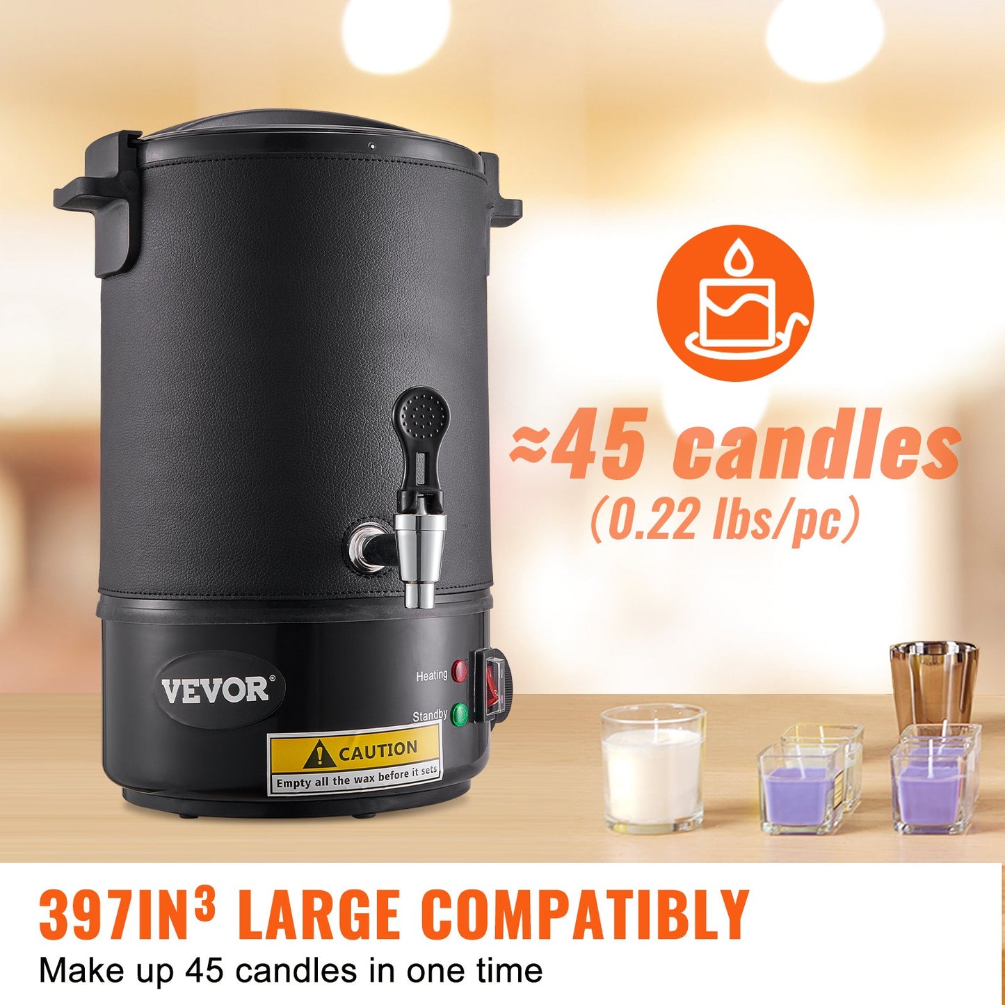 Wax Melter for Candle Making 6.5Liter Electric Pot Commercial or Home Use - Image 3