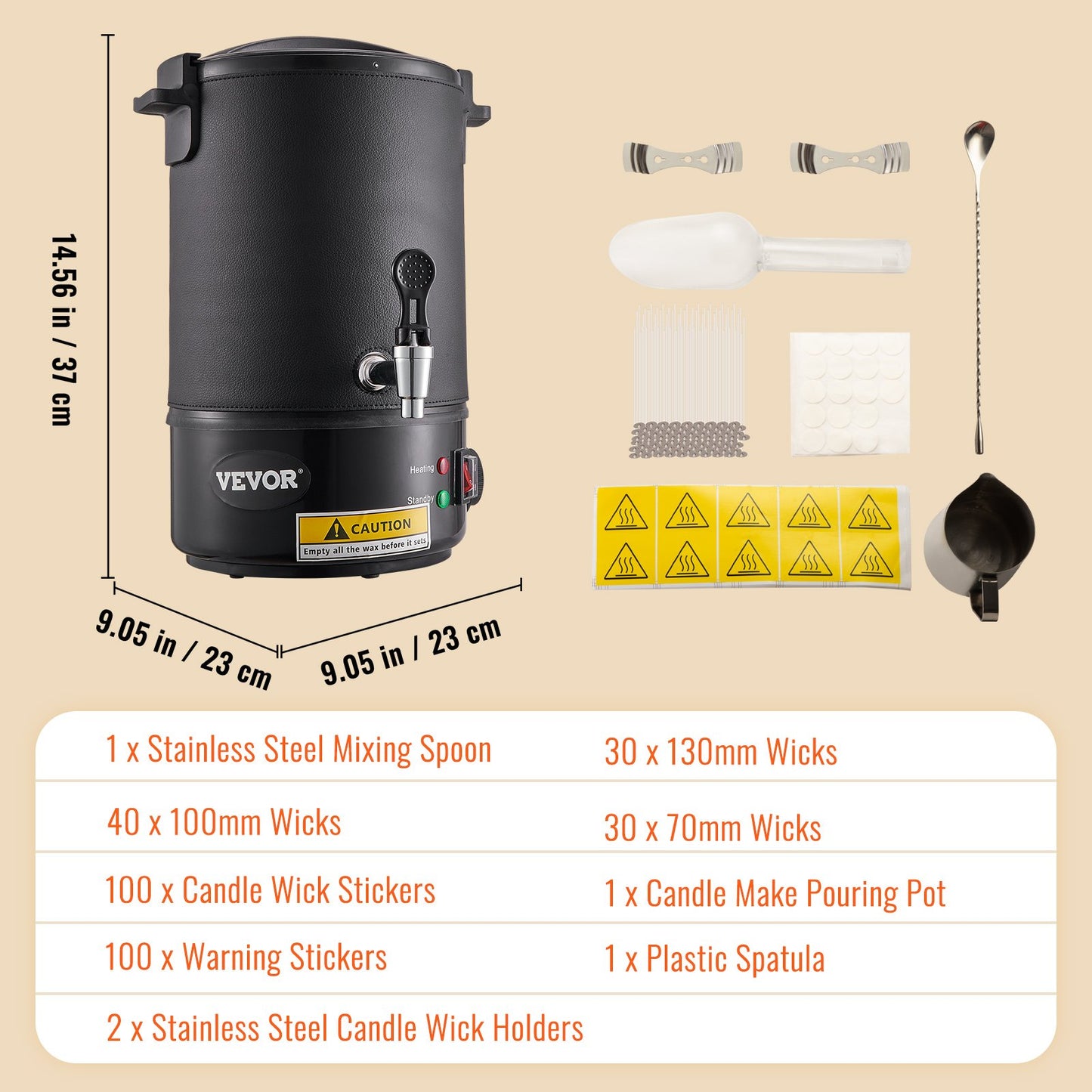Wax Melter for Candle Making 6.5Liter Electric Pot Commercial or Home Use - Image 7