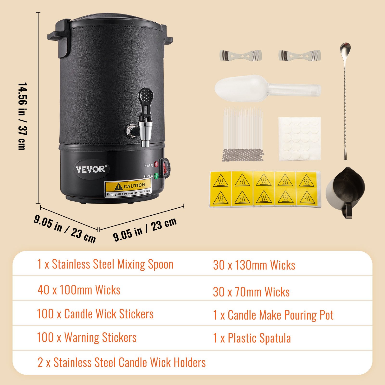 Wax Melter for Candle Making 6.5Liter Electric Pot Commercial or Home Use - Image 7