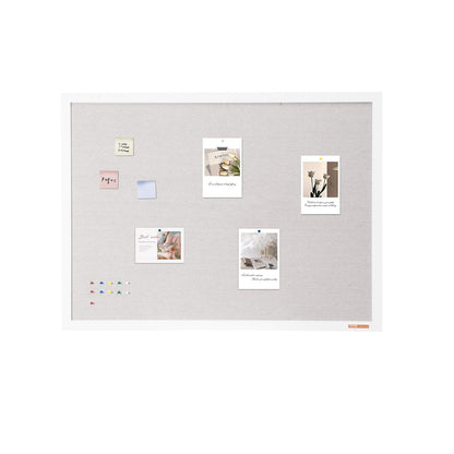 48"x36" White Cork Board with Linen Surface – Stylish Wall-Mounted Bulletin Board for Home, School, Office – Elegant & Functional Noticeboard - Image 9