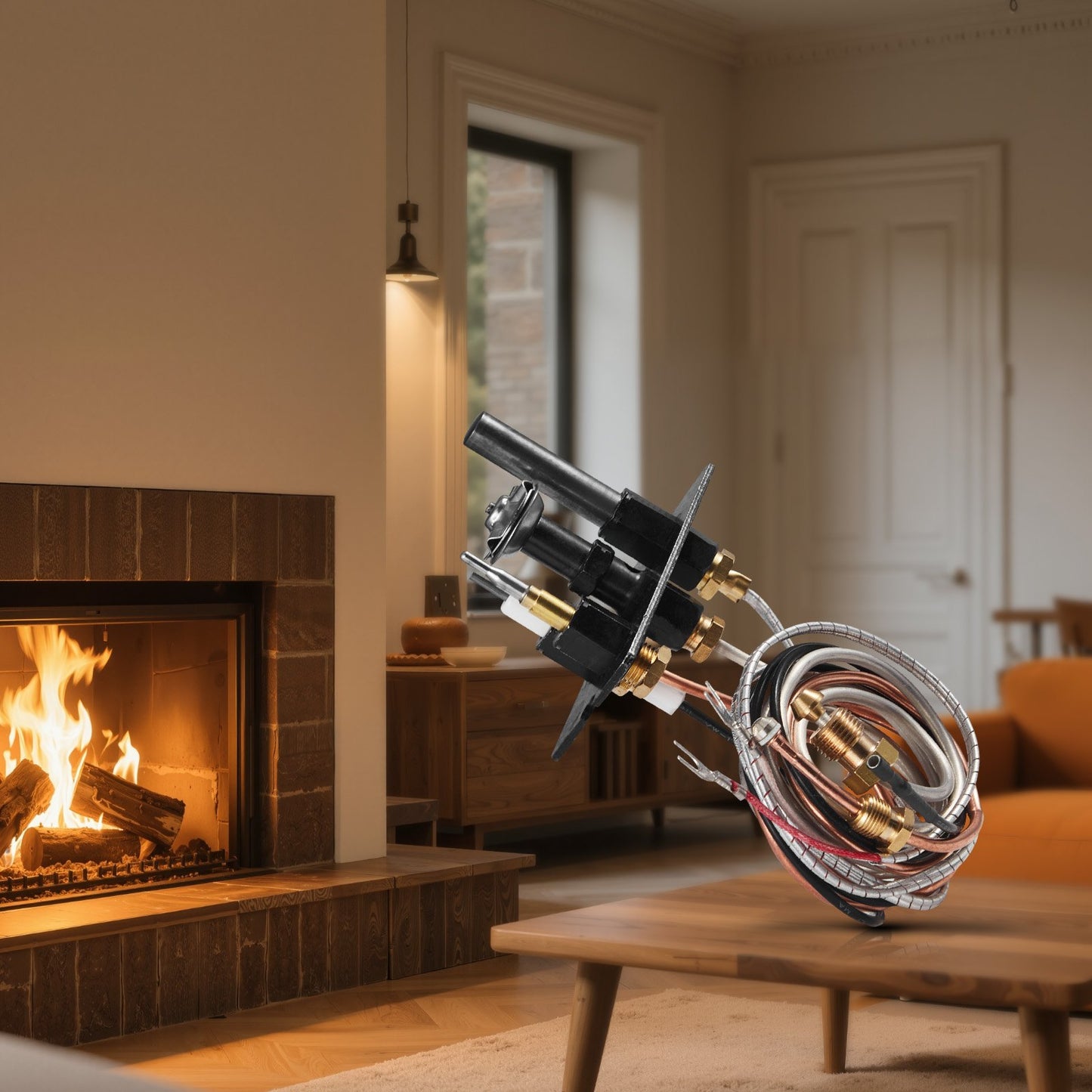 Gas Pilot Assembly, OE 69L17, 69L1701, 904405, J4117, 108084-02 Fireplace Gas Pilot Assembly Kit, Natural Gas Ignition Replacement, Compatible with Lennox, Superior, Astria Models, Black - Image 8