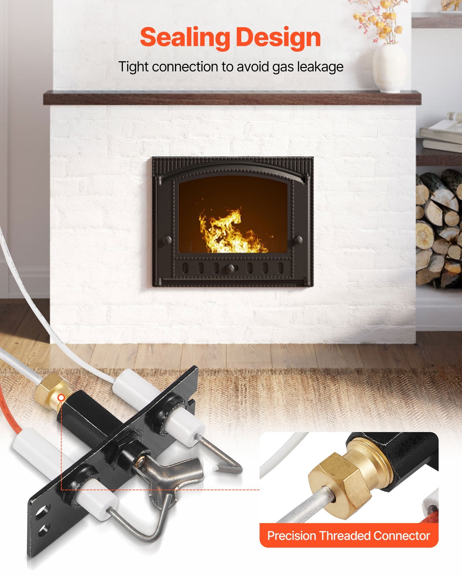 Gas Pilot Assembly, OE 2090-012, 2198-012, SRV2090-012 Fireplace Gas Pilot Assembly, Natural Gas Ignition Replacement, Fit Heatilator, Heat & Glo, Quadra-Fire, Outdoor Lifestyles, Majestic - Image 3