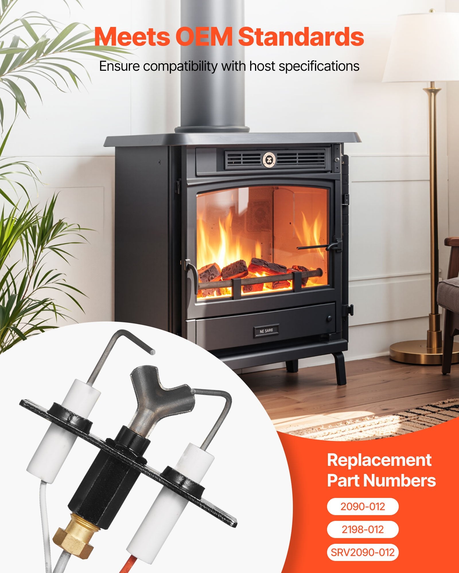 Gas Pilot Assembly, OE 2090-012, 2198-012, SRV2090-012 Fireplace Gas Pilot Assembly, Natural Gas Ignition Replacement, Fit Heatilator, Heat & Glo, Quadra-Fire, Outdoor Lifestyles, Majestic - Image 4