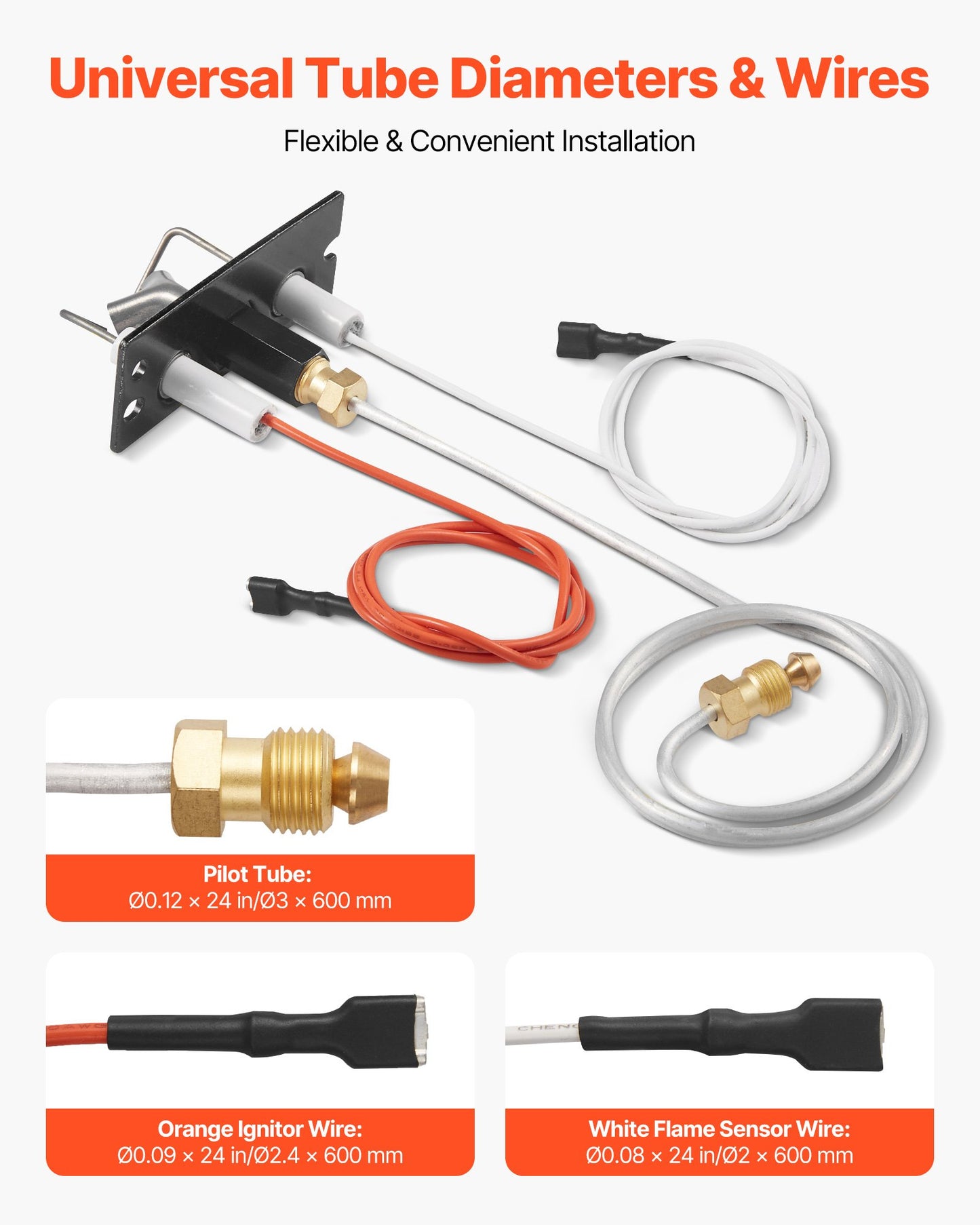Gas Pilot Assembly, OE 2090-012, 2198-012, SRV2090-012 Fireplace Gas Pilot Assembly, Natural Gas Ignition Replacement, Fit Heatilator, Heat & Glo, Quadra-Fire, Outdoor Lifestyles, Majestic - Image 6