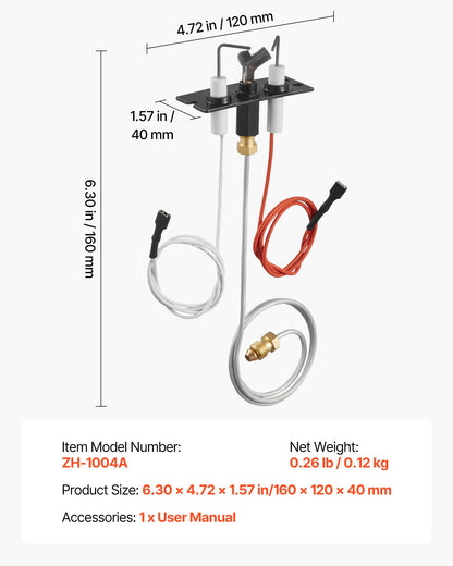 Gas Pilot Assembly, OE 2090-012, 2198-012, SRV2090-012 Fireplace Gas Pilot Assembly, Natural Gas Ignition Replacement, Fit Heatilator, Heat & Glo, Quadra-Fire, Outdoor Lifestyles, Majestic - Image 7