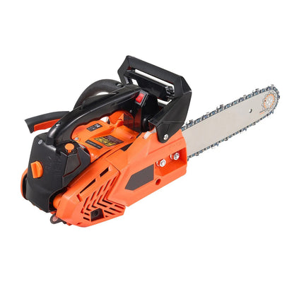 25 cc Gas Chainsaw, 305 mm Gas Powered Chainsaw, 0.75 kW Power Chain Saw with Non-Slip Handle, Gas-Powered Chainsaws with Dual Fuel Tanks, For Wood Cutting, Tree Trimming, and Land Clearing - Image 9