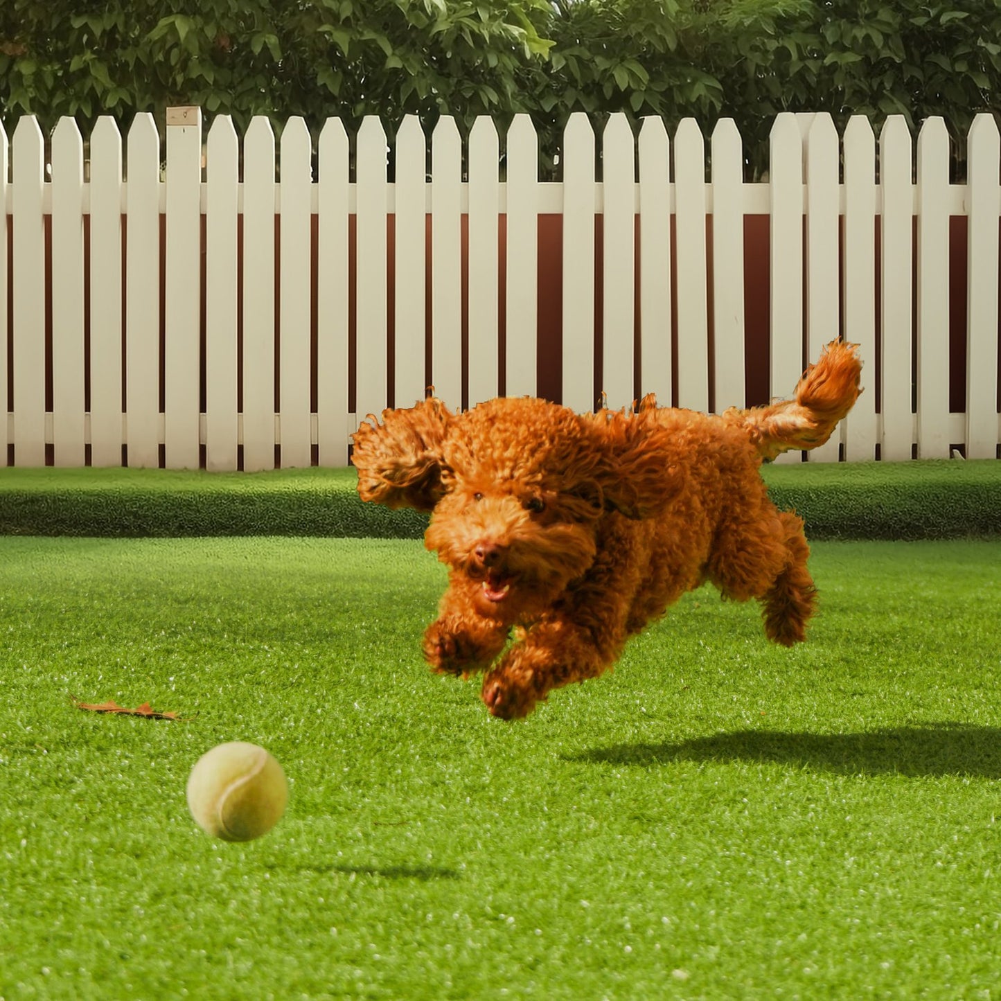 Artifical Grass, 6 x 10 ft Rug Green Turf, 1.38"Fake Door Mat Outdoor Patio Lawn Decoration, Easy to Clean with Drainage Holes, Perfect For Multi-Purpose Home Indoor Entryway Scraper Dog Mats - Image 8
