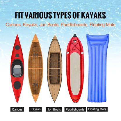 Foldable Kayak Cart Canoe Boat Carrier 250lbs Load with 10'' Solid Tires - Image 4