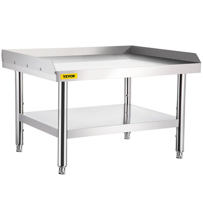 Stainless Steel Equipment Grill Stand, 122 x 76 x 61cm Stainless Table, Grill Stand Table with Adjustable Storage Undershelf, Equipment Stand Grill Table for Hotel, Home, Restaurant Kitchen - Image 9