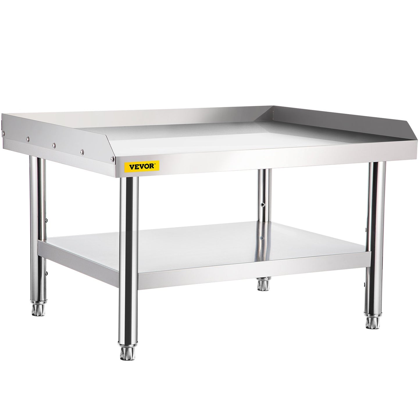 Stainless Steel Equipment Grill Stand, 152x76x61 cm Stainless Table, Grill Stand Table with Adjustable Storage Undershelf, Equipment Stand Grill Table for Hotel, Home, Restaurant Kitchen - Image 9