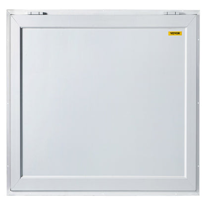 Concession Window, 91.4 x 91.4 cm Aluminum Alloy Food Truck Service Window with 4 Horizontal Sliding Screen Windows & Awning Door & Drag Hook, Serving Window for Food Trucks Concession Trailers - Image 9