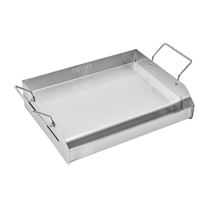 Stainless Steel Griddle, 17x13 inch Universal Flat Top Rectangular Plate, Gas Grill Griddle for BBQ Grill, Teppanyaki, Portable Family Cookware with Handle, for Camping Tailgating Party - Image 9
