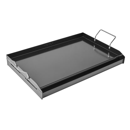 Carbon Steel Griddle, 24x16 inch Universal Flat Top Rectangular Plate, Gas Grill Griddle for BBQ Grill, Teppanyaki, Portable Family Cookware with Handle, for Camping Tailgating Party - Image 9