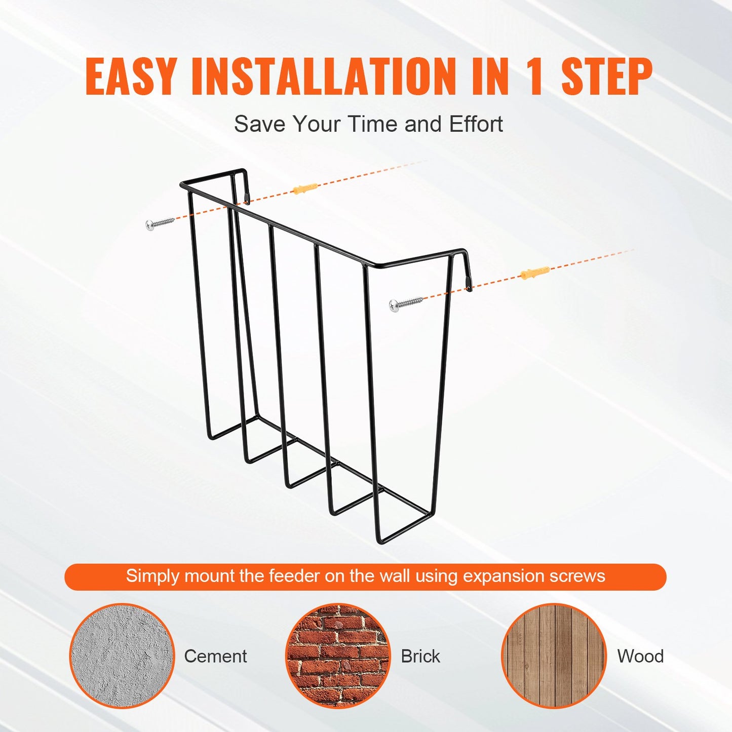 Livestock Hay Feeder 2 Packs 24 Gallons Wall Mounted Goat Hay Rack - Image 6