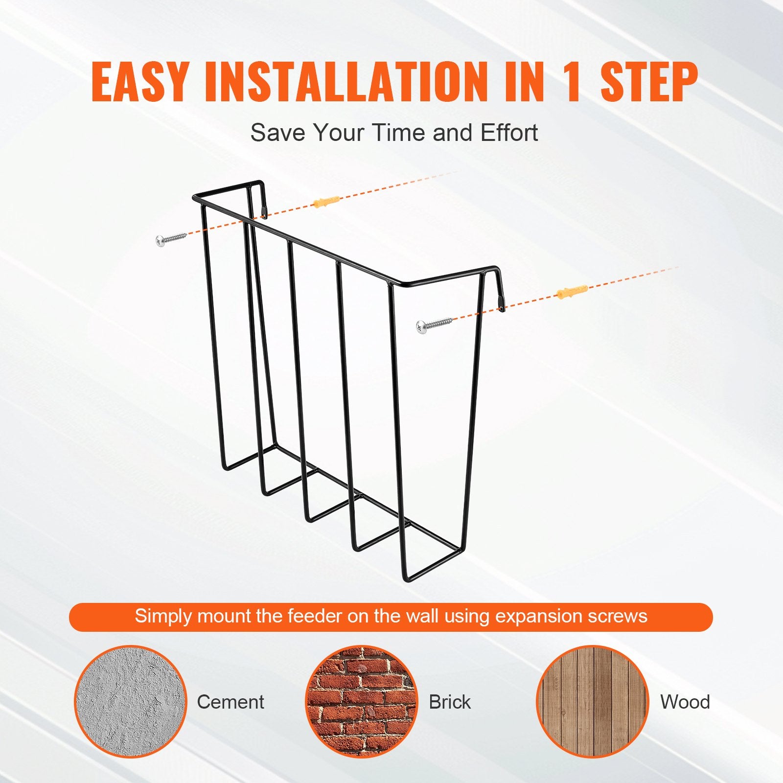 Livestock Hay Feeder 2 Packs 24 Gallons Wall Mounted Goat Hay Rack - Image 6