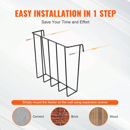 Livestock Hay Feeder 2 Packs 24 Gallons Wall Mounted Goat Hay Rack - Image 6